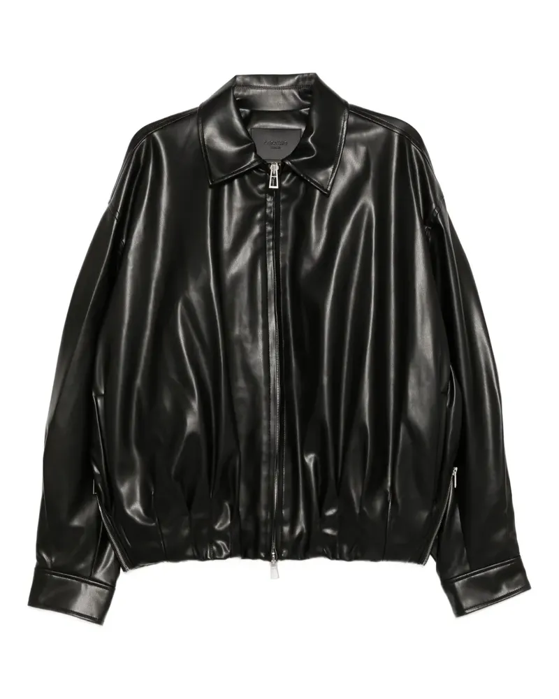 SONGZIO Jacke mit umgeschlagenem Kragen - Schwarz Schwarz