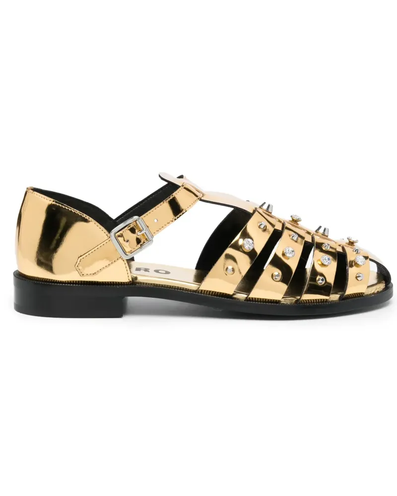 Sandro Sandalen mit Nieten - Gold Gold