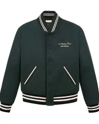 SPORTY & RICH Faubourg Collegejacke aus Wolle Grün