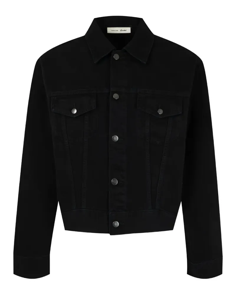 Fear of God overdyed denim jacket - Schwarz Schwarz