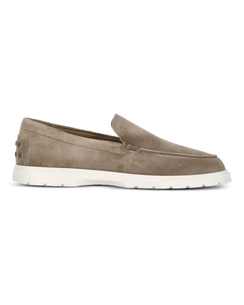 TOD'S suede leather loafers - Braun Braun