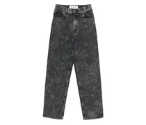 Jeans mit Acid-Wash-Effekt - Grau