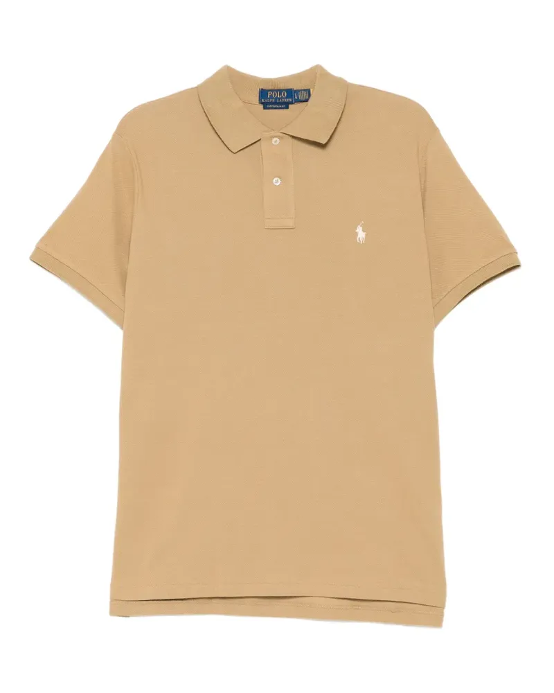 Ralph Lauren Poloshirt mit Knopfleiste - Nude Nude