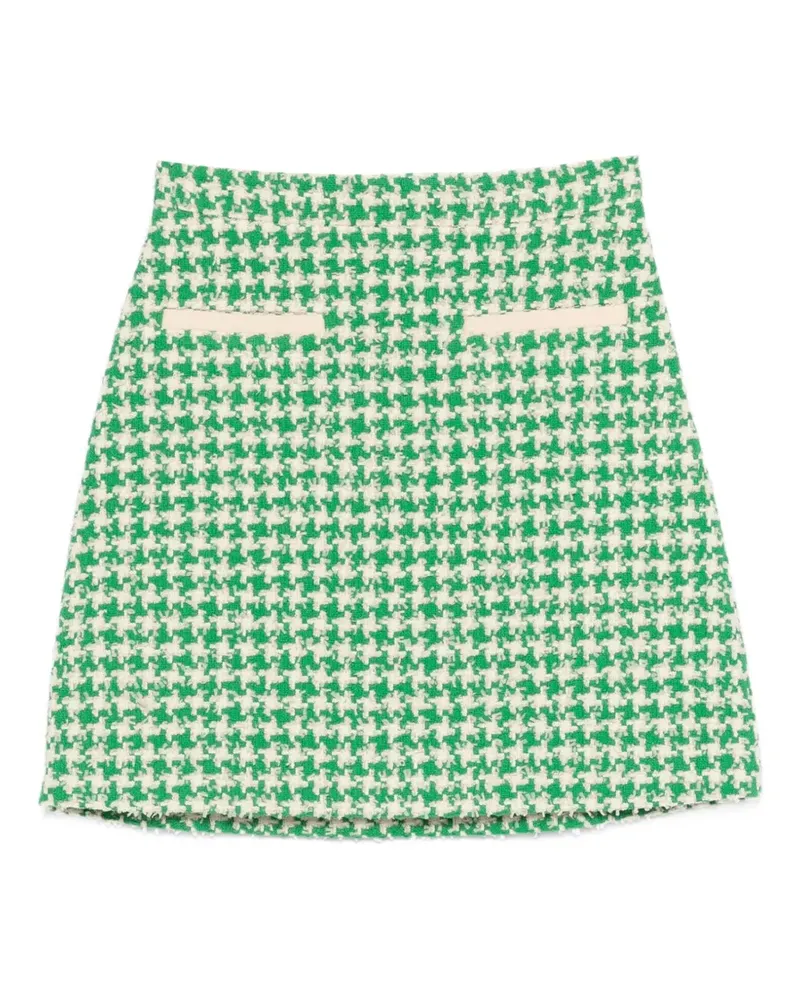 Valentino Garavani houndstooth mini skirt - Grün Grün