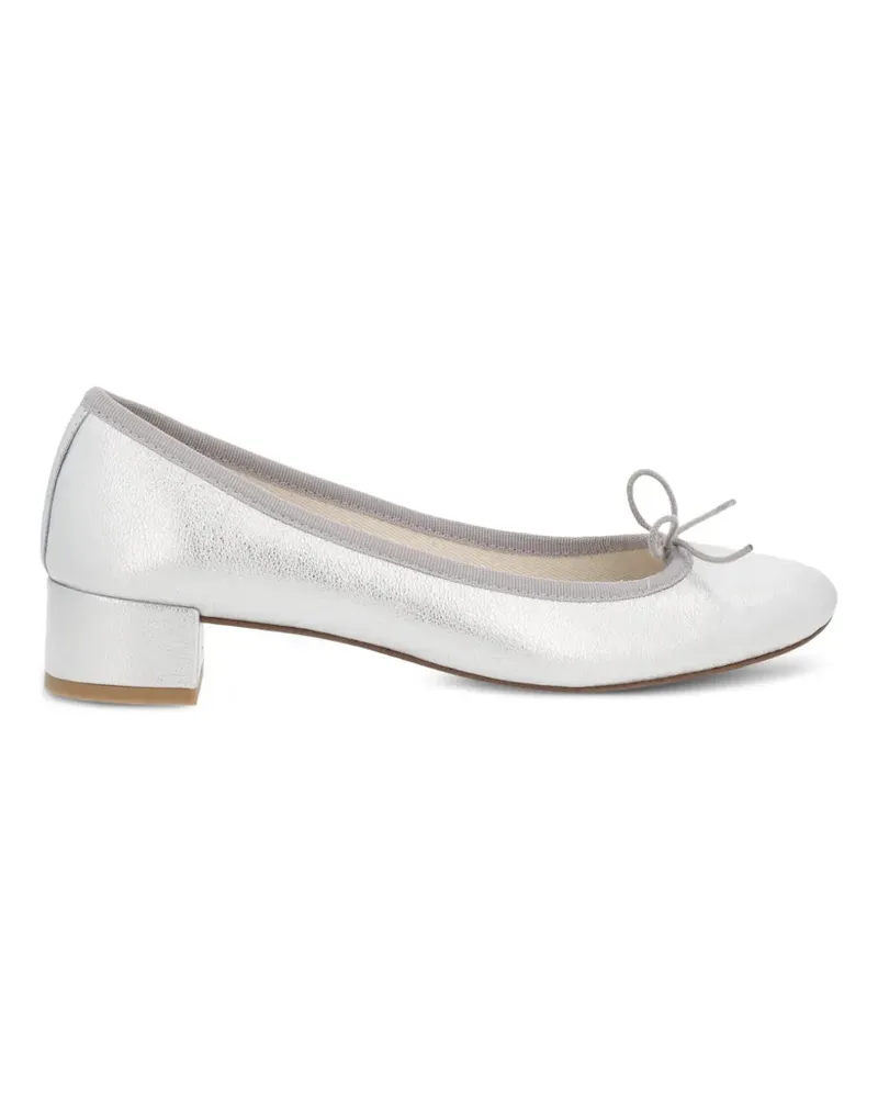 Repetto Camille Pumps im Metallic-Look - Silber Silber