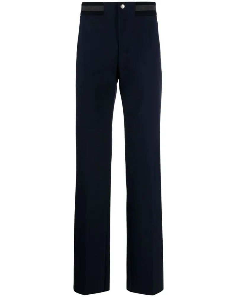 OFF-WHITE Gerade Hose mit Streifendetail - Blau Blau