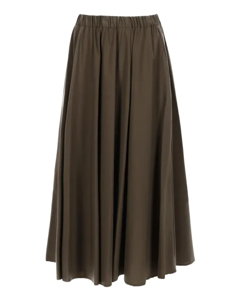ASPESI elasticated midi skirt - Braun Braun