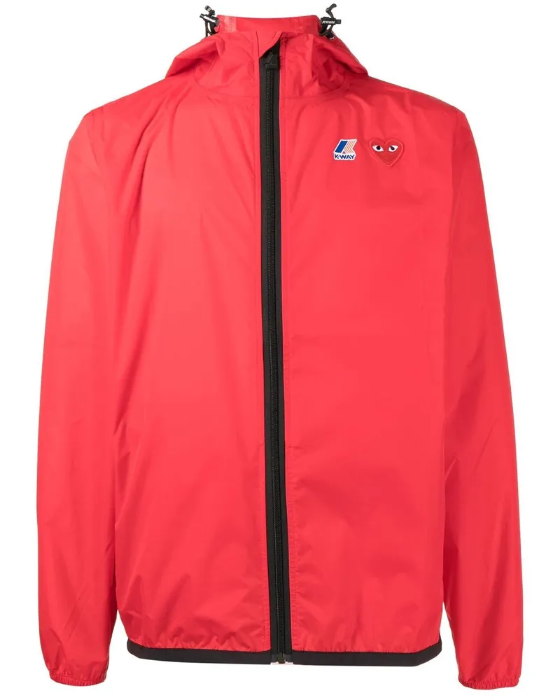Comme des Garçons x K-Way Kapuzenjacke - Rot Rot