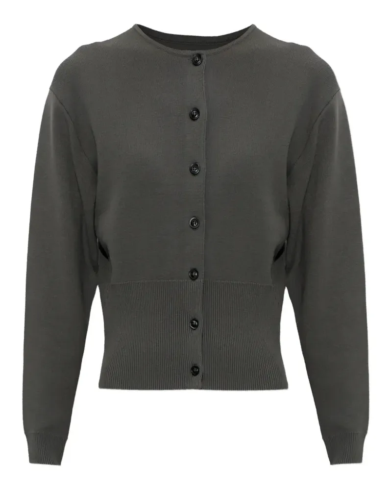 Samsøe & Samsøe ribbed buttoned cardigan - Grau Grau