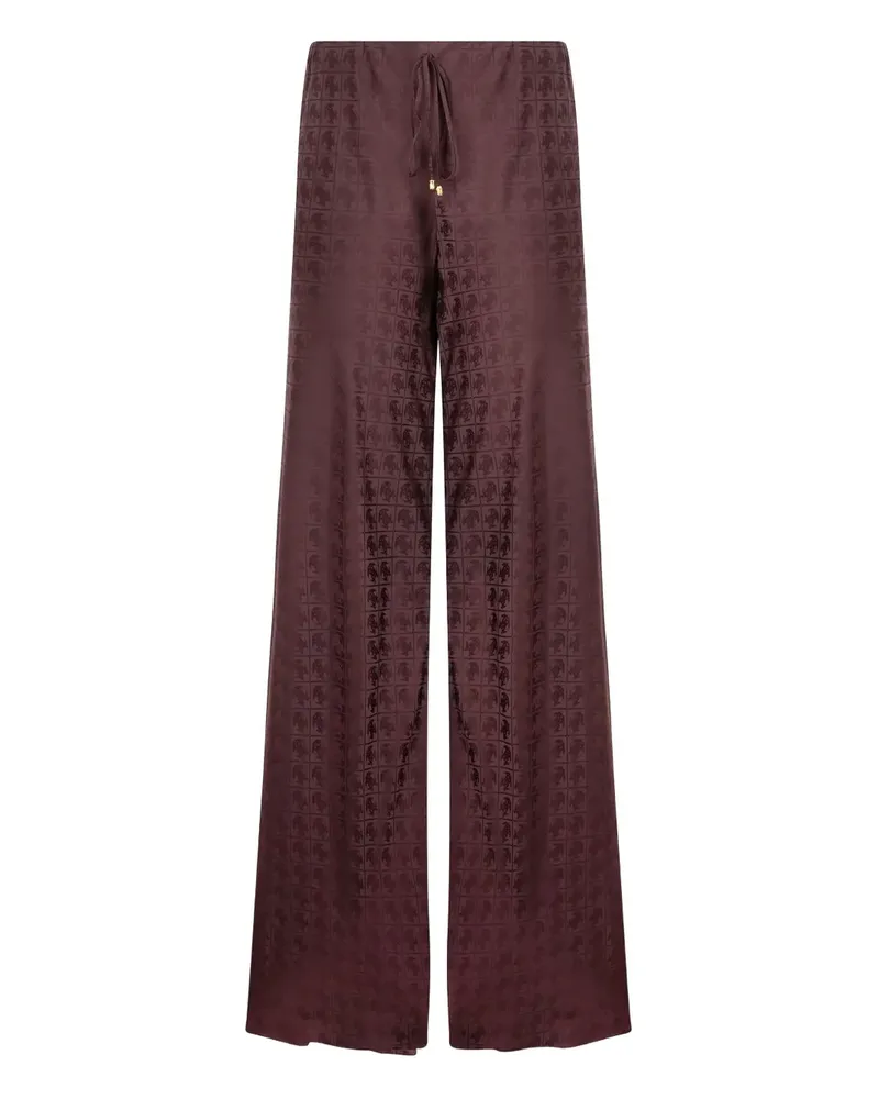 Roberto Cavalli Hose mit Monogrammmuster - Braun Braun