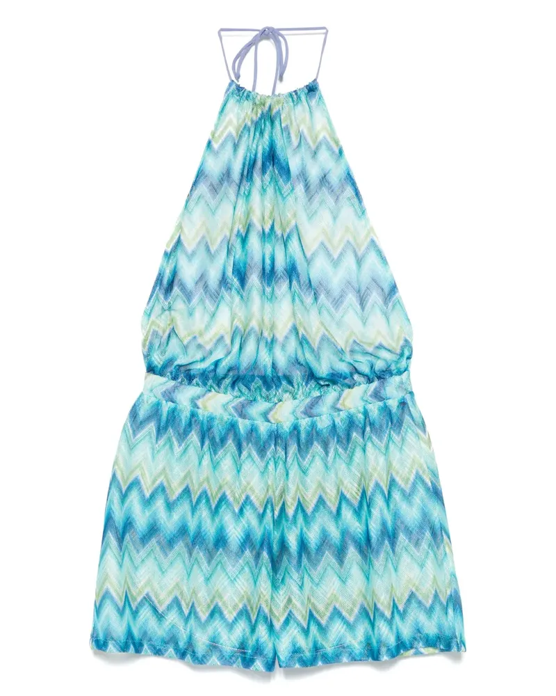 Missoni Playsuit mit Zickzackmuster - Blau Blau