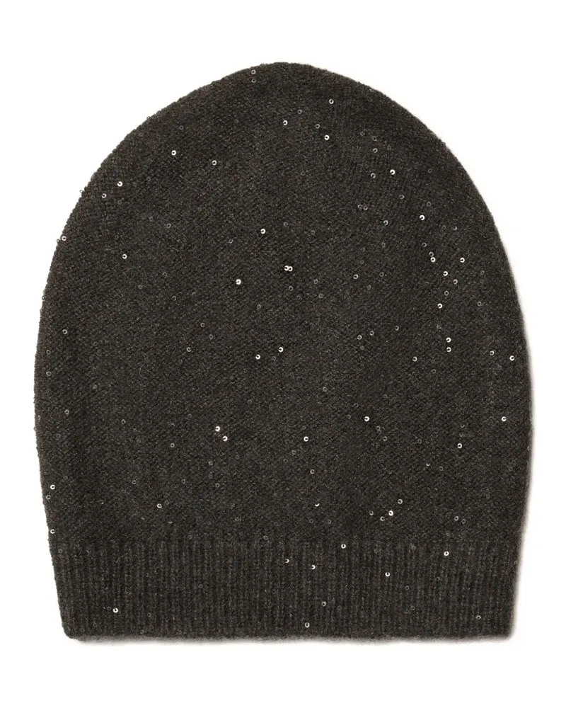 Fabiana Filippi sequin-embellished beanie - Grau Grau