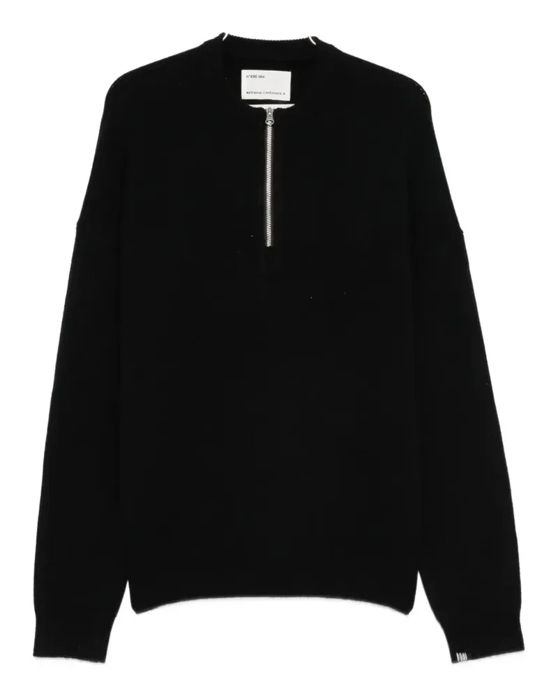 extreme cashmere Like half-zip sweater - Schwarz Schwarz