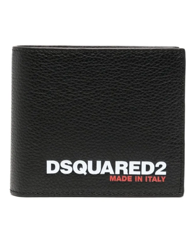 Dsquared2 Portemonnaie mit Logo-Prägung - Schwarz Schwarz