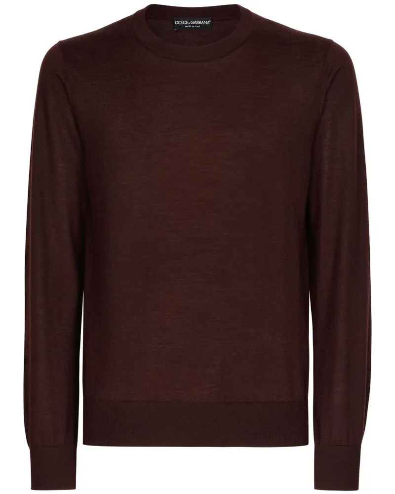 Dolce & Gabbana Kaschmirpullover mit Rundhalsausschnitt - Braun Braun