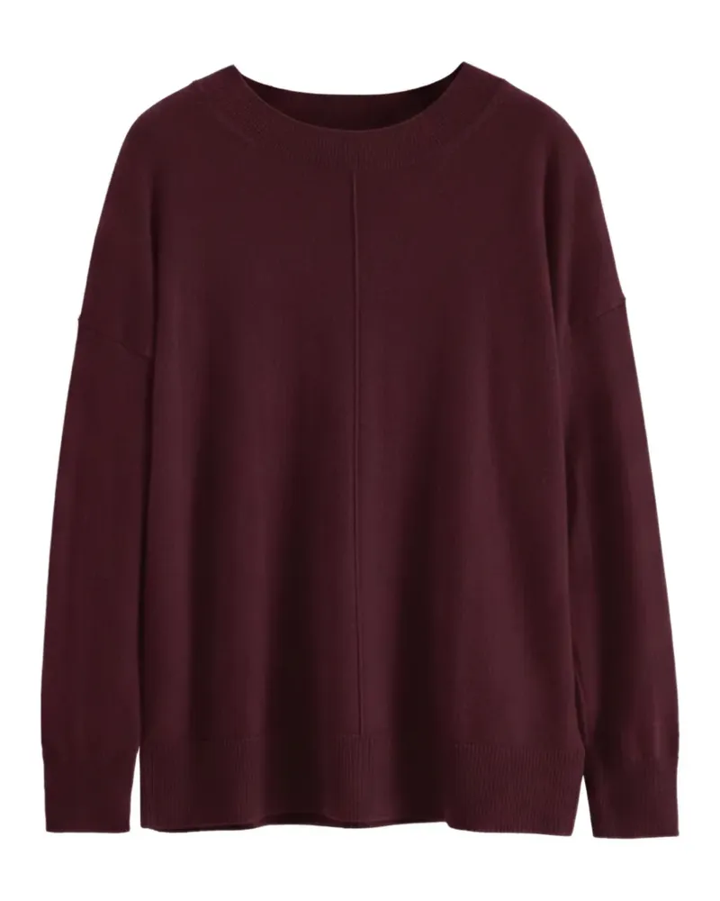 Chinti & Parker Basics Pullover mit Ziernaht - Violett Violett