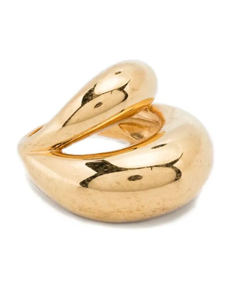PANCONESI Double Blow Up Ring - Gold Gold