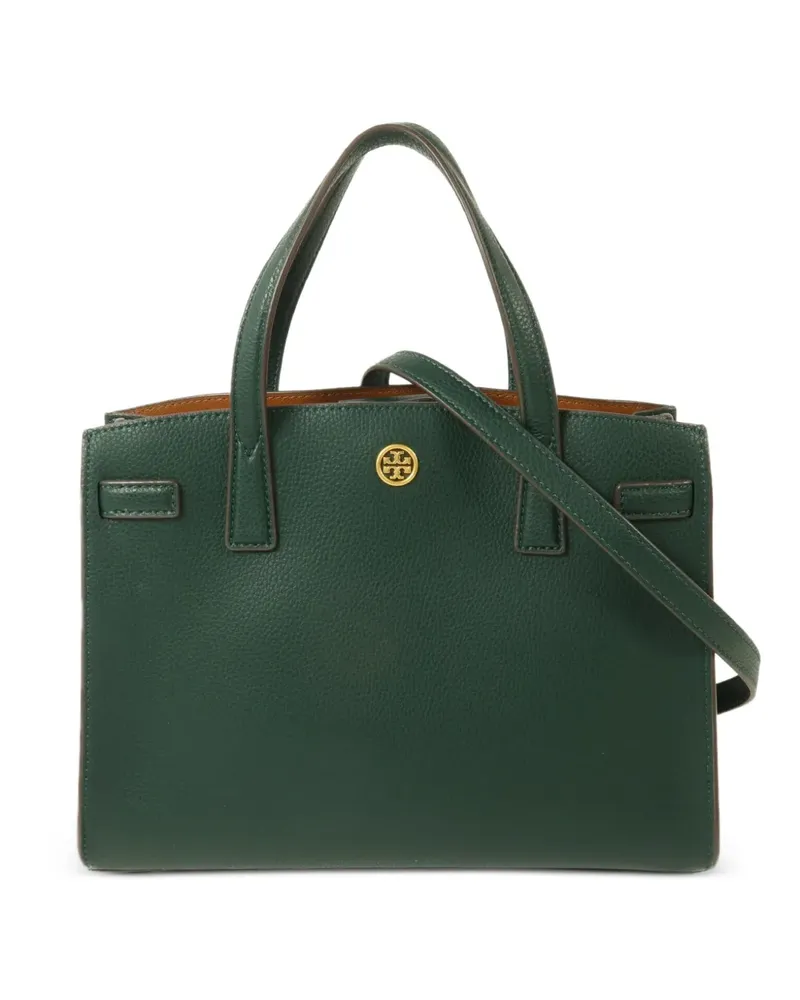 Tory Burch logo-plaque shoulder bag - Grün Grün