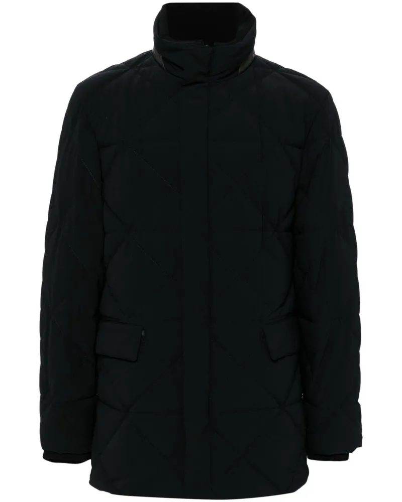 Giorgio Armani Mantel aus Daunen - Schwarz Schwarz