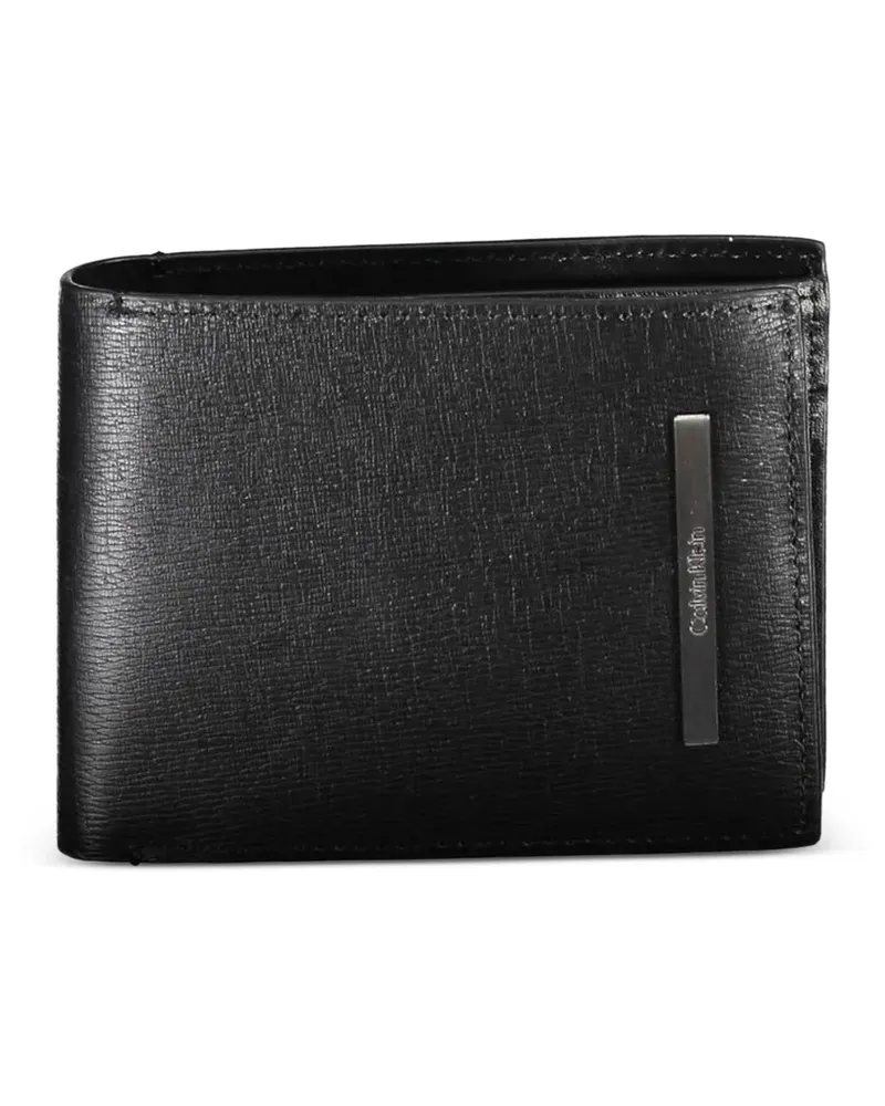 Calvin Klein logo-plaque bifold wallet - Schwarz Schwarz