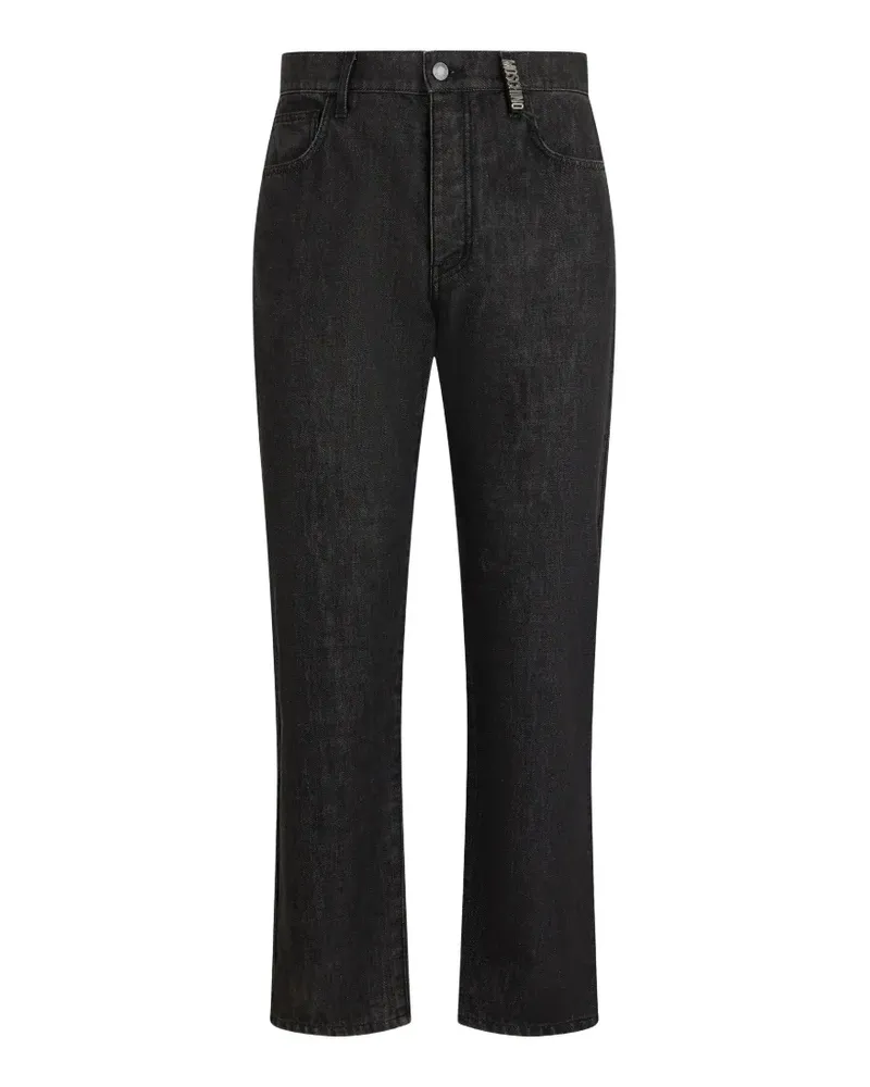 Moschino five-pocket slim-fit jeans - Schwarz Schwarz