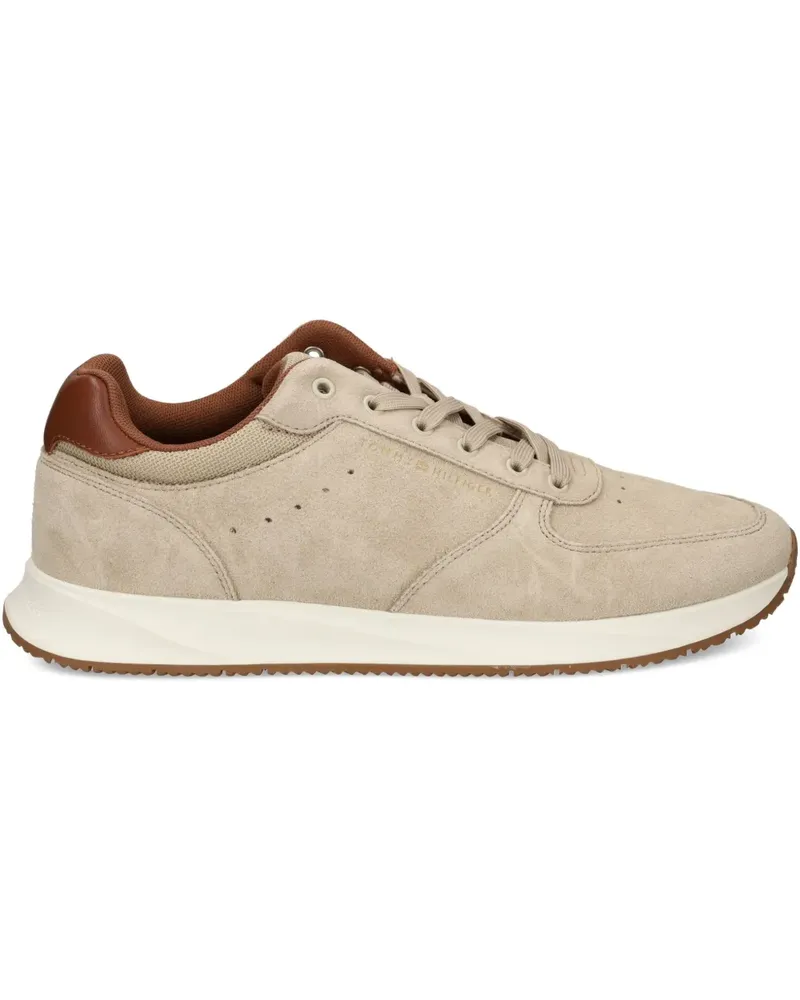 Tommy Hilfiger Sneakers mit Wildledereinsätzen - Nude Nude