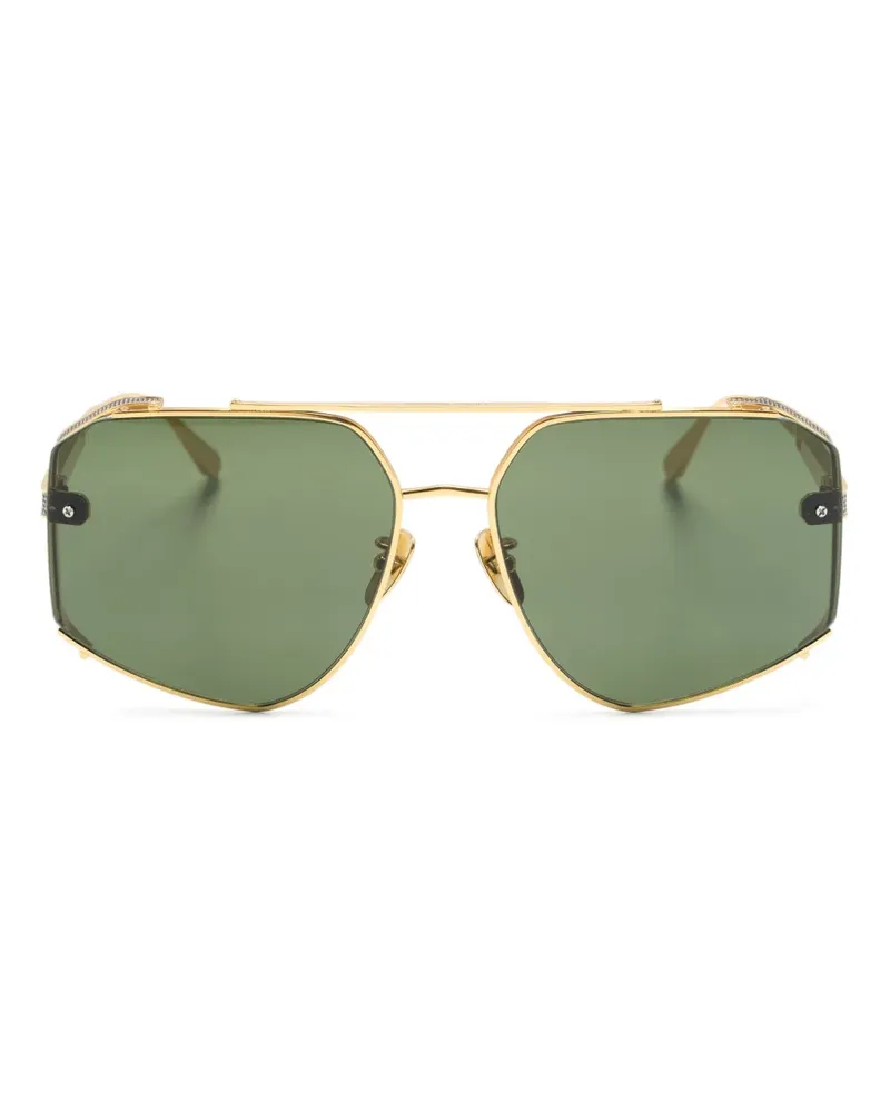 Linda Farrow Amar Pilotenbrille - Gold Gold
