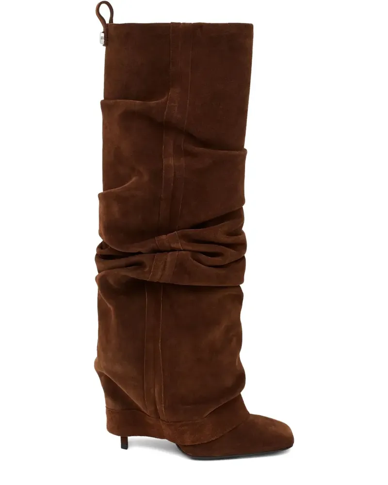 ATTICO Rea Stiefel mit eckiger Kappe 105mm - Braun Braun