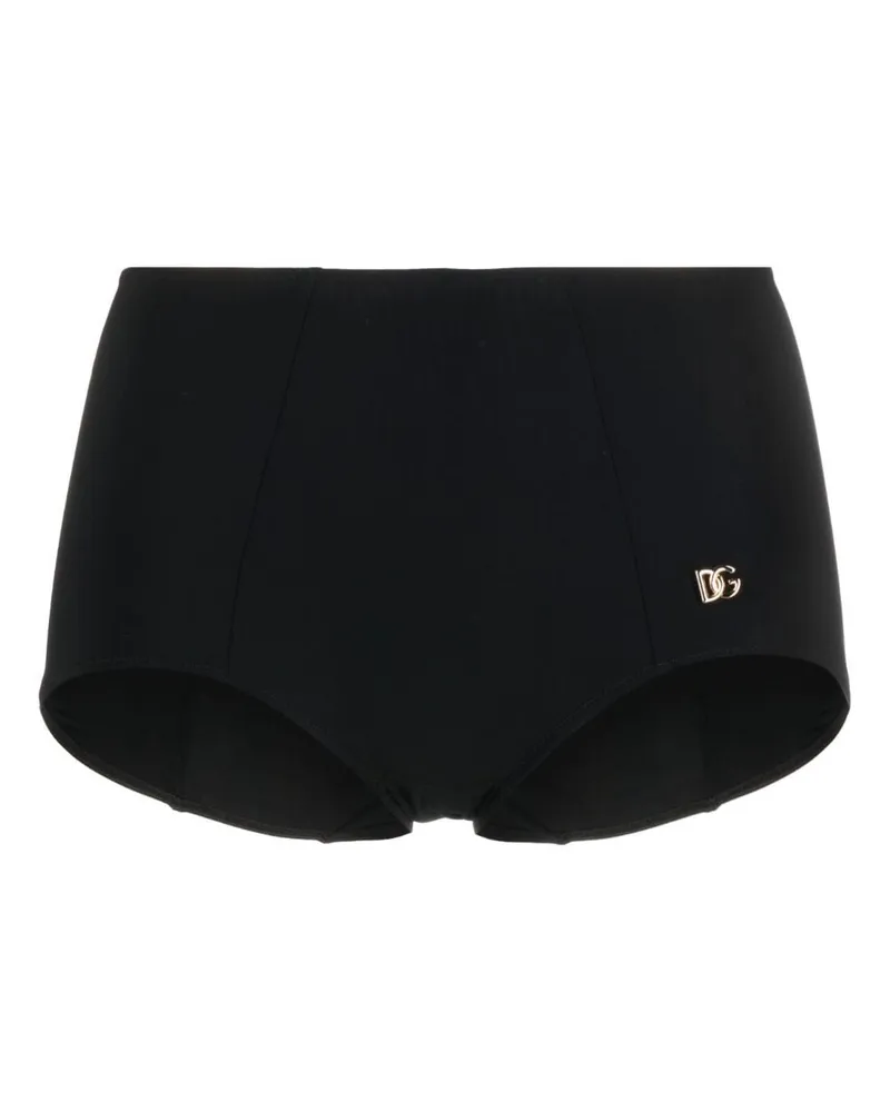 Dolce & Gabbana Bikini mit Logo-Schild - Schwarz Schwarz