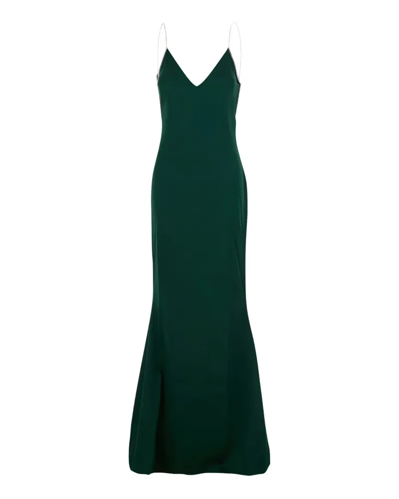 Tom Ford crystal-embellished open-back maxi dress - Grün Grün