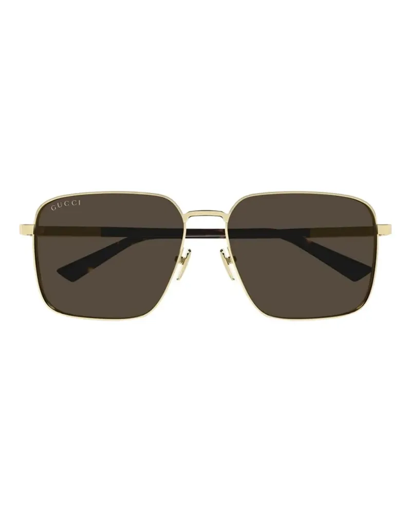 Gucci square-frame sunglasses - Gold Gold