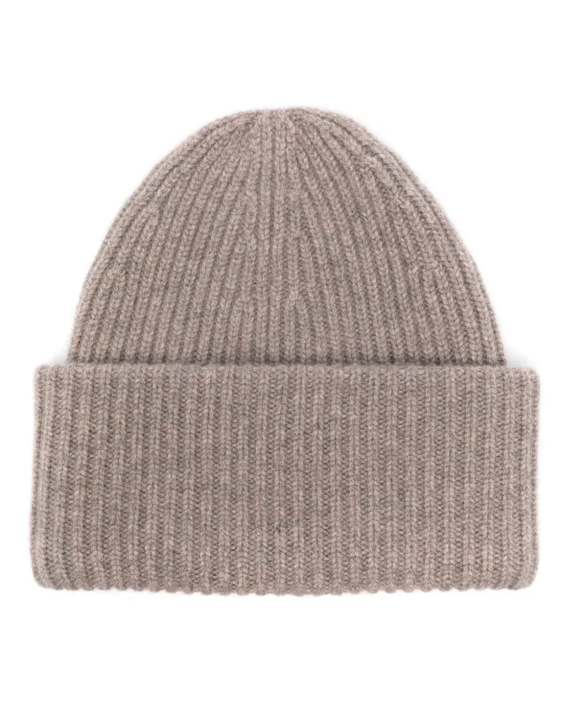 Eric Bompard Gerippte Beanie - Nude Nude