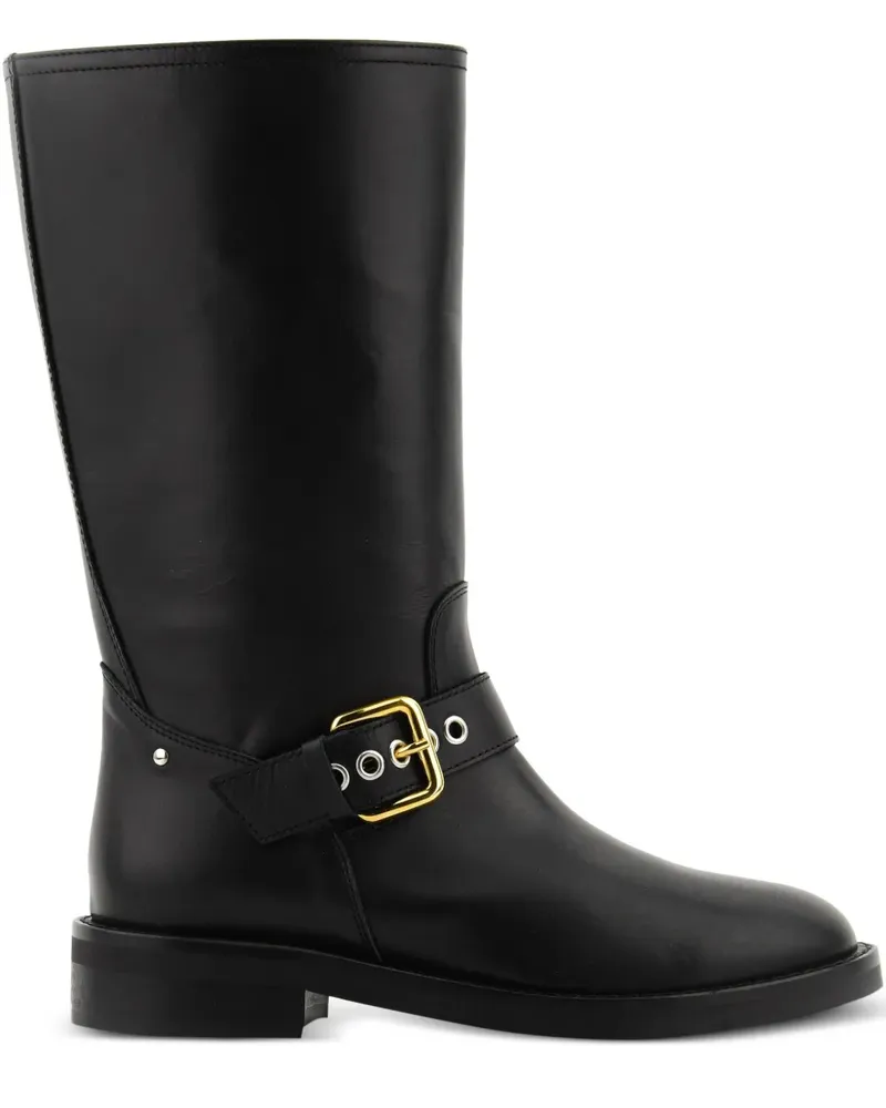 Paul Warmer City Stiefel mit Schnallenverschluss - Schwarz Schwarz