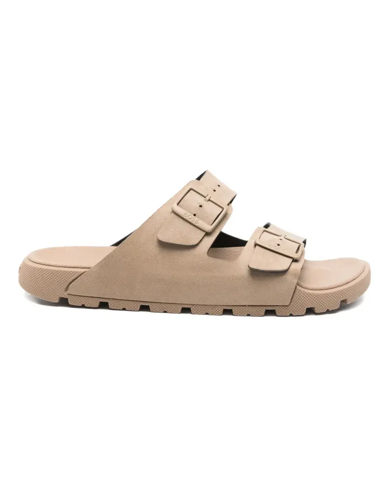 HUGO BOSS Surfley buckle strap sandals - Nude Nude