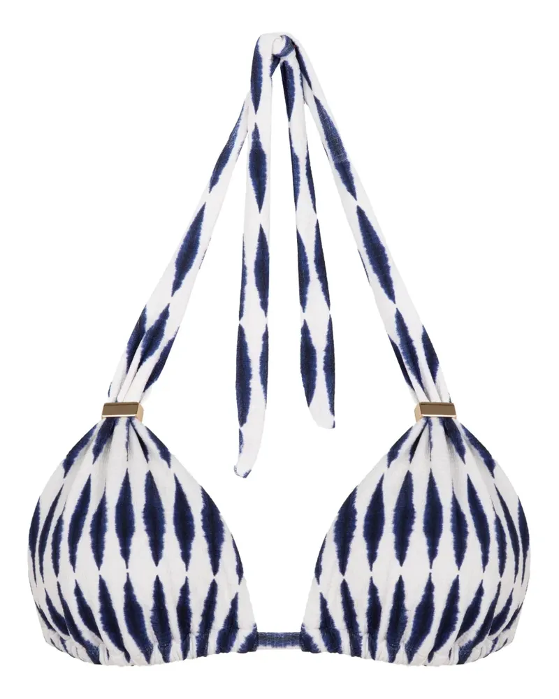 Lenny Niemeyer Formentera Triangel-Bikinioberteil mit Neckholder - Blau Blau