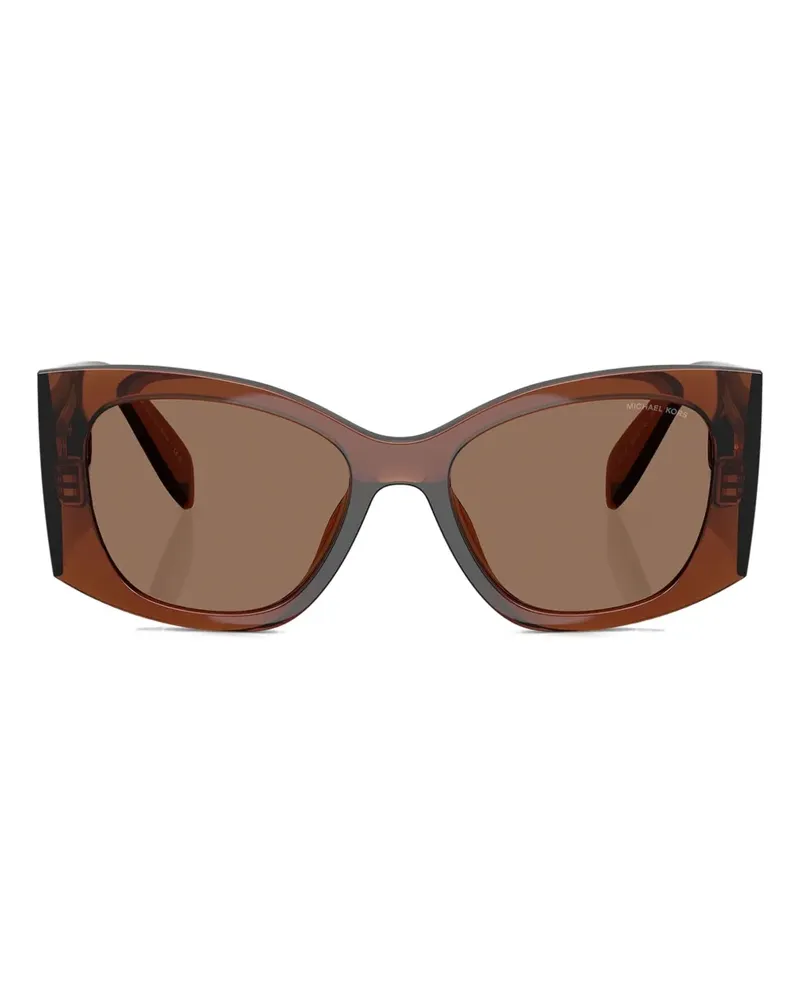 Michael Kors Costa Blanca Sonnenbrille mit Logo - Braun Braun