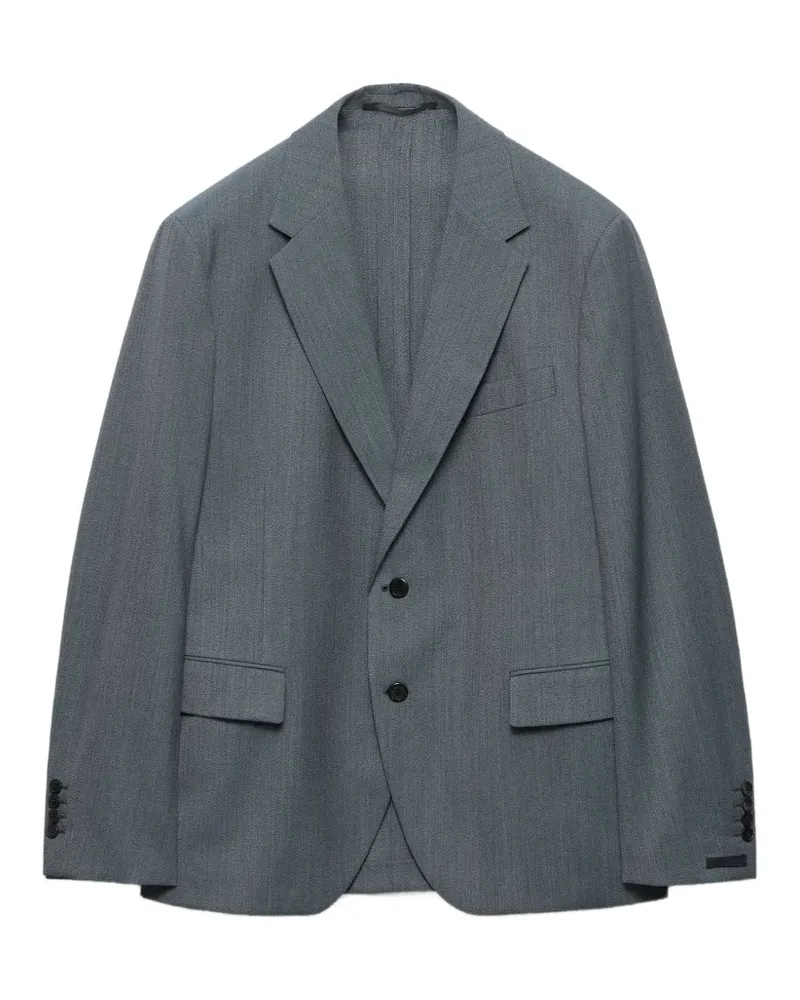 Prada Einreihiges Sakko - Grau Grau