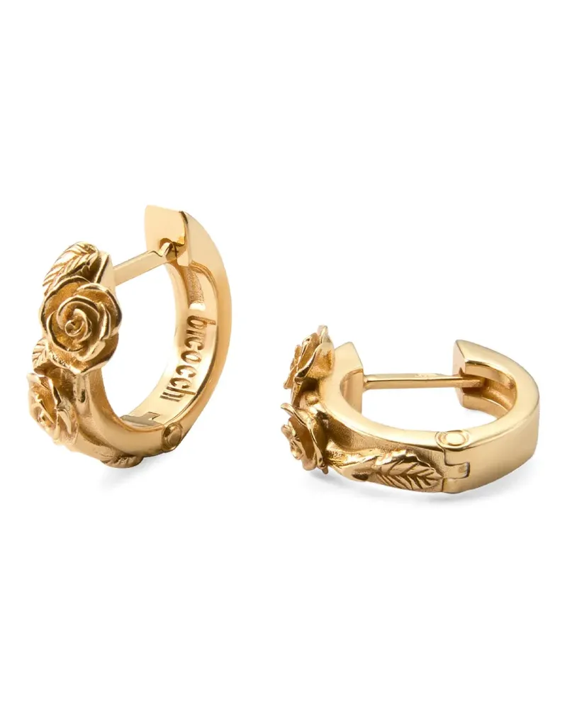 Emanuele Bicocchi rose hoop earrings - Gold Gold