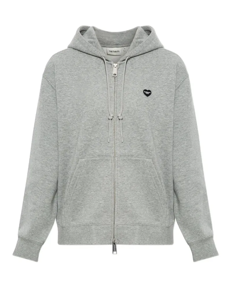 Carhartt WIP heart-patch zip-up hoodie - Grau Grau
