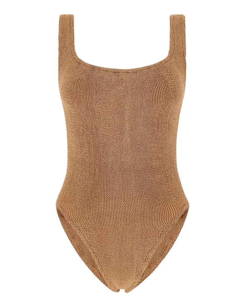 Hunza G square-neck swimsuit - Nude Nude