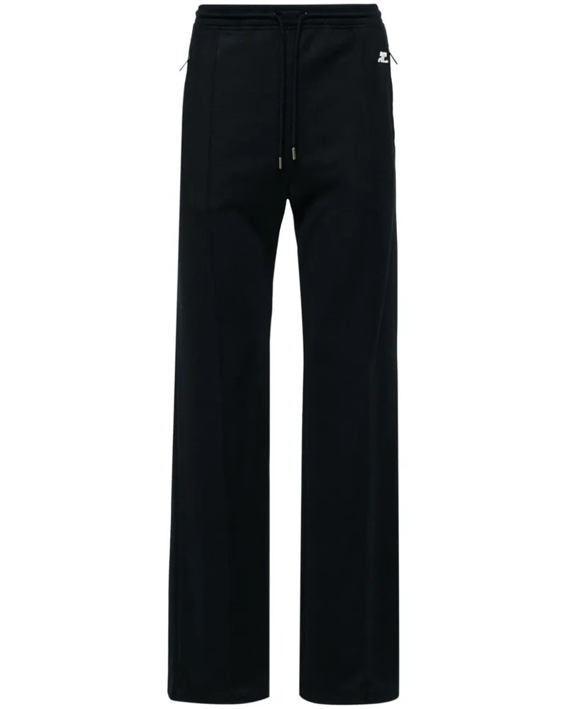 Courrèges Jogginghose mit Logo-Patch - Blau Blau