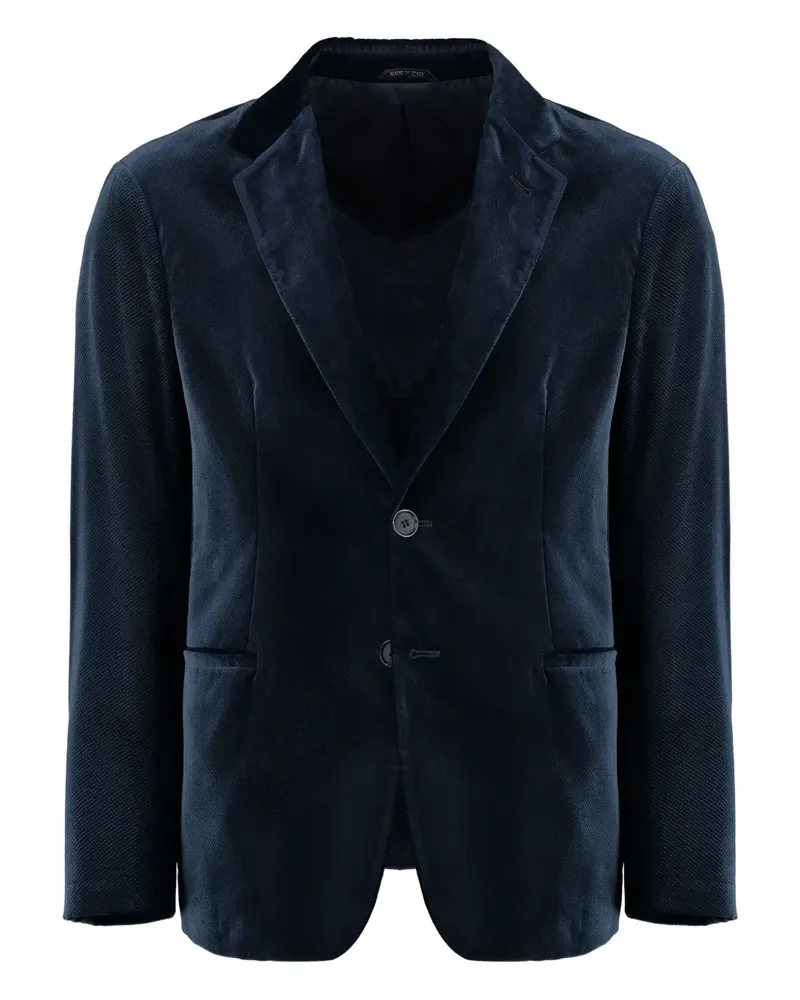 Giorgio Armani Sakko aus Samt - Blau Blau