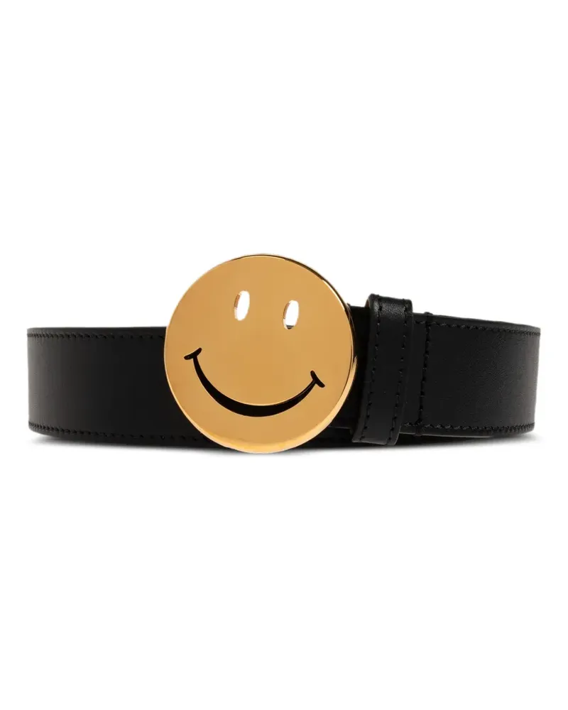 Moschino Gürtel mit Smiley - Schwarz Schwarz