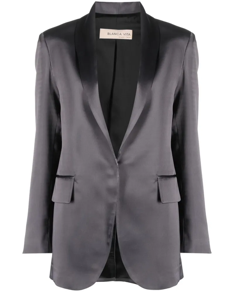 Blanca Guarana Blazer mit Satin-Finish - Grau Grau