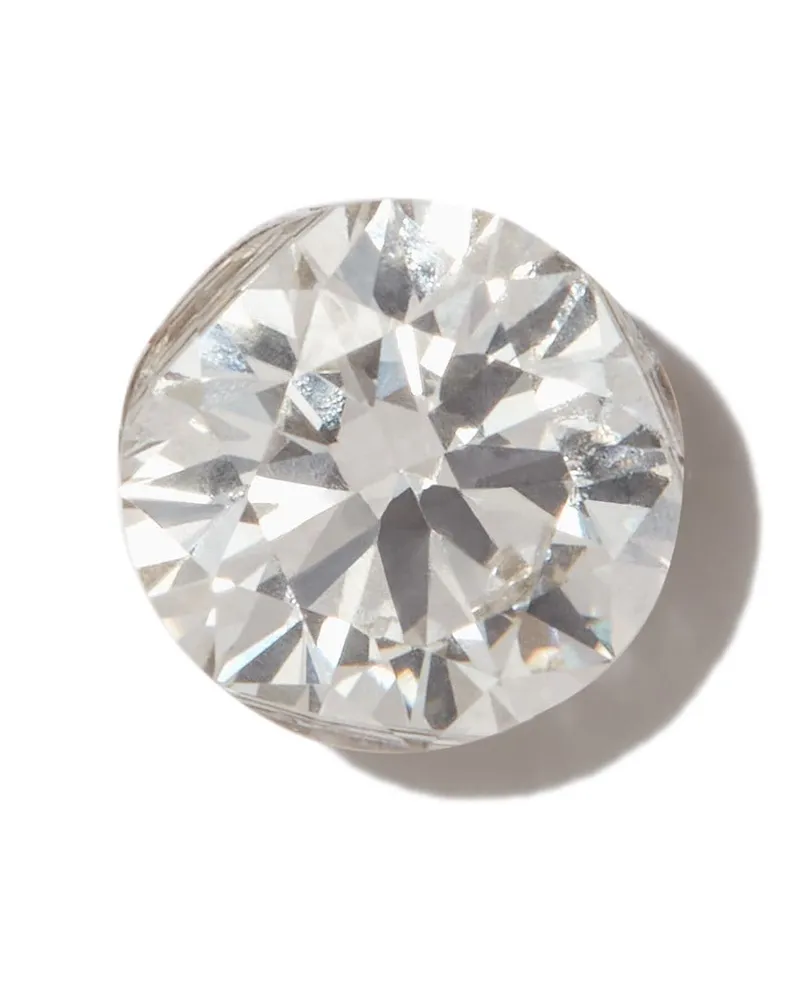 Maria Tash Gebogener 18kt Weißgoldohrring mit Diamanten Gold