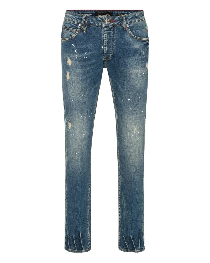 Philipp Plein Klassische Skinny-Jeans - Blau Blau