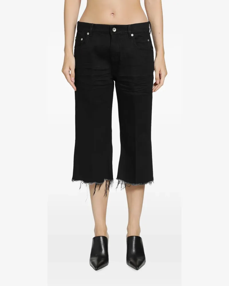 Rick Owens Ausgefranste Bolan Jeans - Schwarz Schwarz