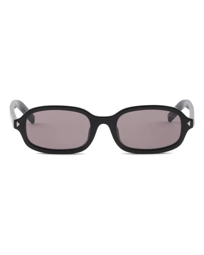 Prada sunglasses with the iconic metal plaque - Schwarz Schwarz