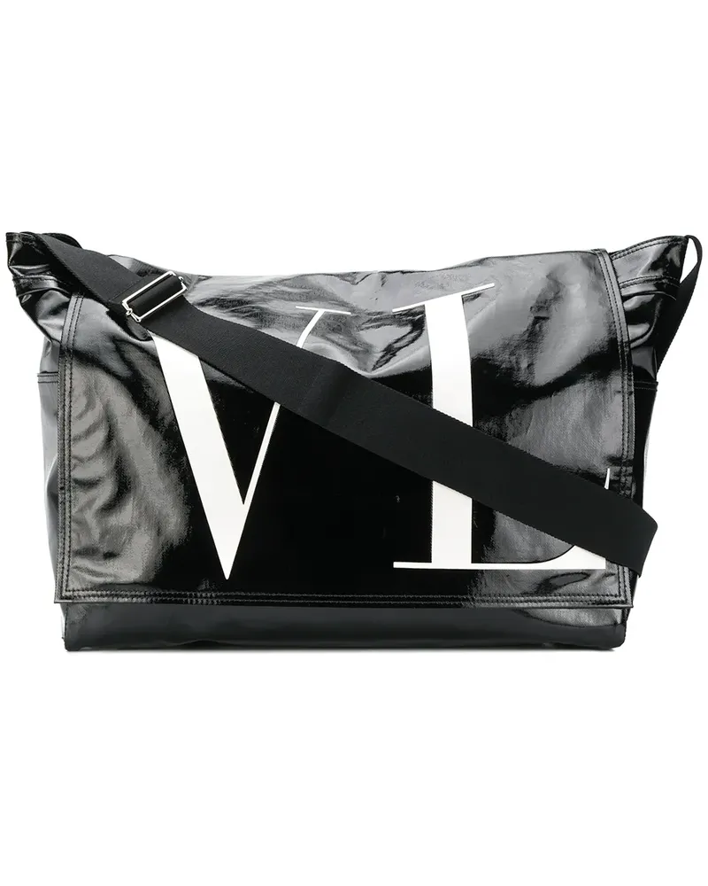 Valentino Garavani VLTN' Kuriertasche - Schwarz Schwarz