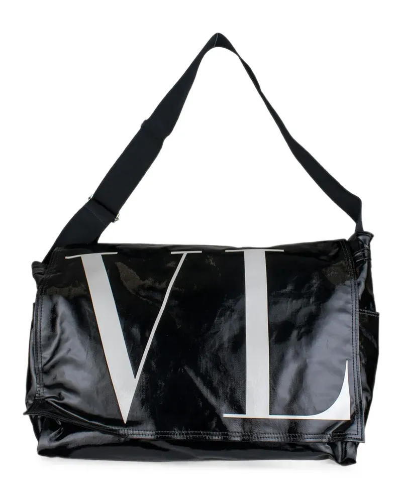 Valentino Garavani VLTN' Kuriertasche - Schwarz Schwarz